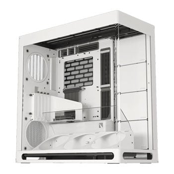 HAVN HS420 VGPU, White, Mid Tower PC Case w/ Tempered Glass Window, 11 Fan Mounts, E-ATX / ATX / MicroATX / Mini-ITX