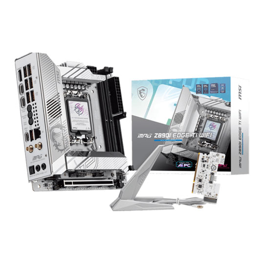 MSI MPG Z890I EDGE WIFI, Intel Z890, S 1851, DDR5, PCIe 5.0, SATA3, 4x M.2, 5G LAN, WiFi 7/BT 5.4, TB4, mITX