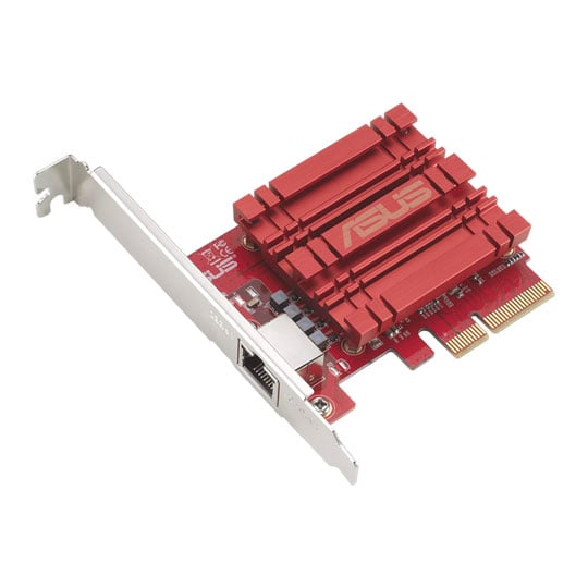 ASUS 1 Port ASUS XG-C100C V3 10GbE Workstation Network Card , PCIe x4, 10GbE RJ45 Port, Built-in QoS