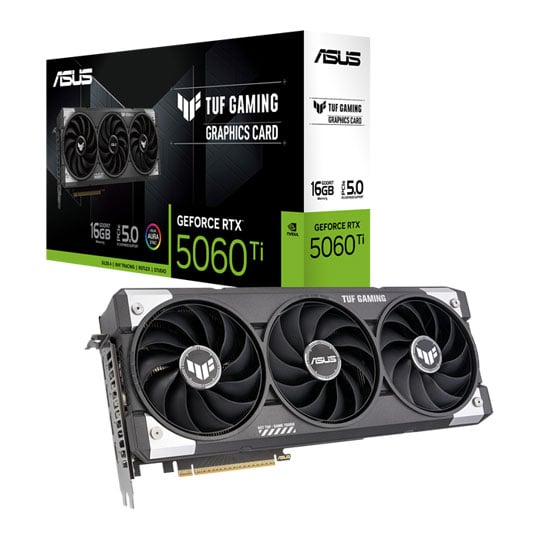 ASUS NVIDIA GeForce RTX 5060 Ti TUF GAMING 16GB GDDR7 Ray-Tracing Graphics Card, DLSS 4, 4608 Core, 2692 MHz Boost