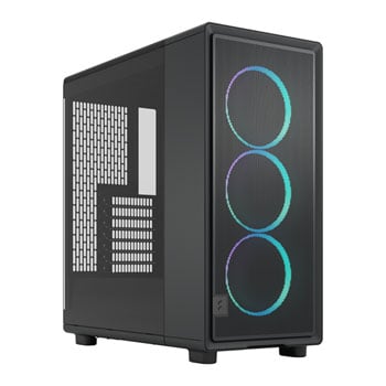 Fractal Design Epoch TG RGB, Black, Mid Tower w/ Light TG, 3x 120mm Momentum Fans, USB 3.2 Gen2, ATX / maTX / mITX