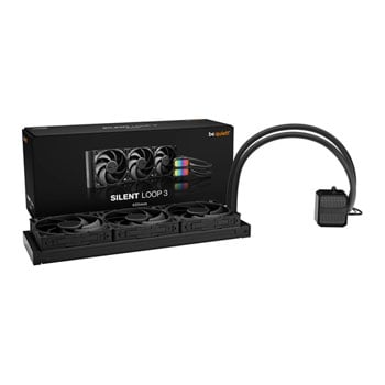 be quiet! Refurbished be quiet! Silent Loop 3 420mm AIO Cooler, ARGB, 3 x Silent Wings 4 PWM Fans, Aluminium Radiator, Intel/AMD