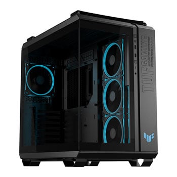 ASUS TUF Gaming GT502 Horizon ARGB, Black, Mid Tower w/ Tempered Glass, 4x ARGB Fans, USB 3.2 Gen, ATX / mATX / Mini-ITX