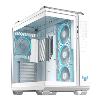 ASUS TUF Gaming GT502 Horizon ARGB, White, Mid Tower w/ Tempered Glass, 4x ARGB Fans, USB 3.2 Gen, ATX / mATX / Mini-ITX