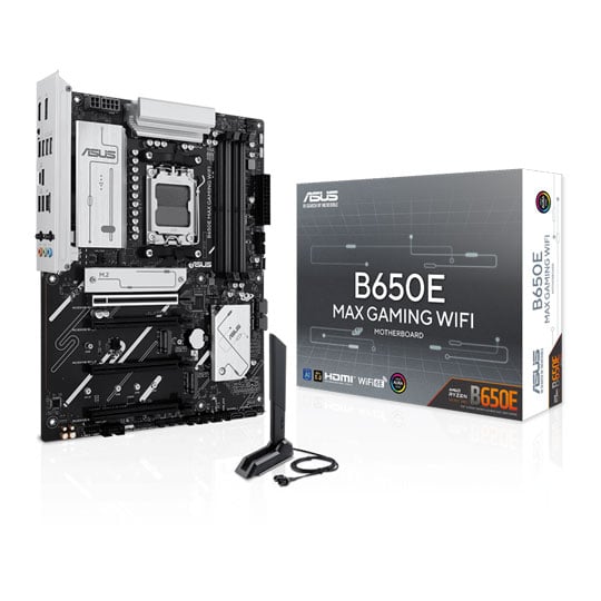 ASUS B650E MAX GAMING WIFI, AMD B650, AM5, DDR5, PCIe 5.0, 3x M.2, 2.5G/WiFi 6E, USB 10Gbps, AMD EXPO, ATX