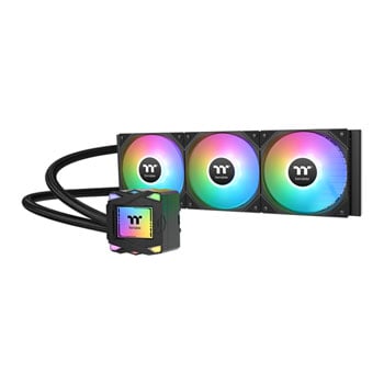 ThermalTake LA360 ARGB Sync, Black, 360mm AIO CPU Hydro Cooler 2.4" LCD, ARGB, 3x120mm PWM Fans, Intel/AMD
