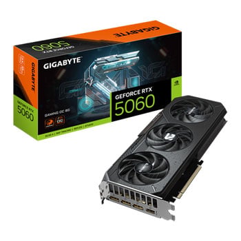 Gigabyte NVIDIA GeForce RTX 5060 GAMING OC 8GB GDDR7 Ray-Tracing Graphics Card, DLSS 4, 3840 Cores, 2595 MHz Clock