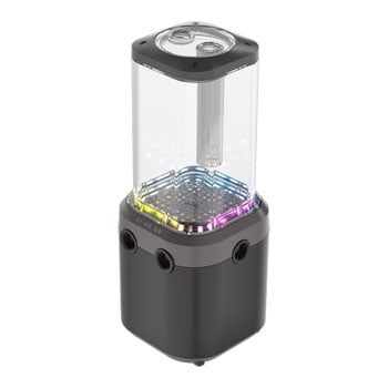 Corsair 440ml CORSAIR iCUE LINK XD6 RGB ELITE Pump Reservoir Unit, Grey, 22x ARGB LEDs, FlowDrive Max Pump, Clear Nylon, G1/4