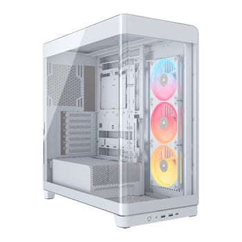 Corsair Frame 4500X LX-R RGB LINK, White Mid Tower, TG, Reverse Connection, 3x LX120R Fans, USB 3.2 Type-C