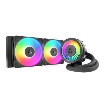 Arctic Liquid Freezer III Pro ARGB 240 AIO Hydro CPU Cooler, Black, 2x120mm P12 Pro, 60mm VRM Fan, Intel/AMD