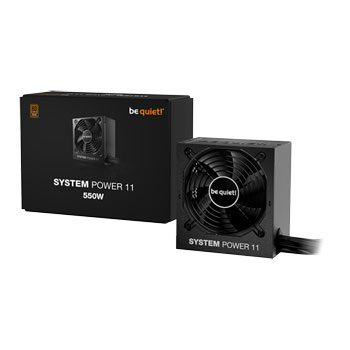 be quiet! 550W be quiet! System Power 11, Fully Wired, 80PLUS Bronze, Single Rail, 45.8A, 12V-2x6, ATX 3.1 Power Supply