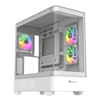 ThermalTake View 290 TG ARGB Snow, Mid Tower Chassis, Curved TG Window, 3x120mm ARGB Fan, USB-C, ATX / mATX / mITX