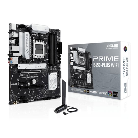 ASUS PRIME B650-PLUS WIFI, AMD B650, S AM5, DDR5, SATA3, PCIe 4.0, 2x M.2, 2.5G/WiFi 6E, AMD EXPO™, ATX