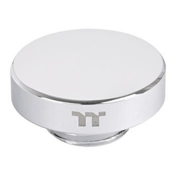 ThermalTake Pacific F-Pro Water Cooling Plug, Polished, G1/4", Rubber O-Ring, Slotted Flat Head