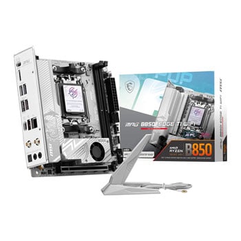 MSI MPG B850I Edge TI WiFi, AMD B850, AM5, DDR5, PCIe 5.0, 2x M.2, 5G/WiFi7, USB 3.2 A+C, AMD EXPO, Mini-ITX