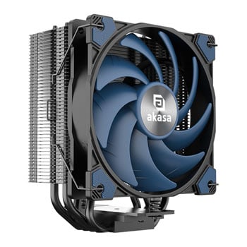 Akasa Alucia H4 Plus CPU Air Cooler, 120mm Fan, Aluminium Fins, 4x Copper Heatpipes, Intel / AMD