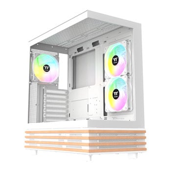 ThermalTake View 270 Plus WS ARGB Mid Tower Chassis, White, 3 x ARGB Fans, USB-C, E-ATX / ATX / mATX / mITX