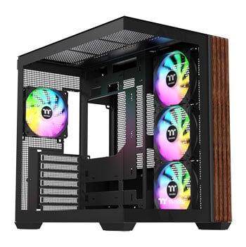 ThermalTake View 380 WS ARGB Mid Tower Chassis, Black, 4 x ARGB Fans, USB-C, Back-Connect, ATX / mATX / mITX