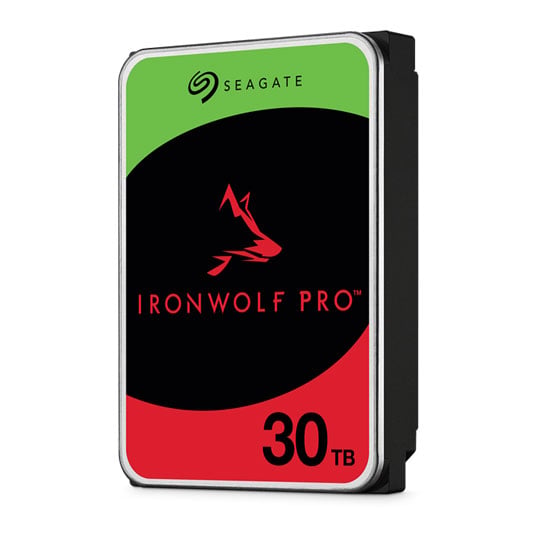 Seagate 30TB Seagate IronWolf Pro ST30000NT011 NAS Hard Drive, 3.5", SATA III 6Gb/s, 7200rpm, 512MB Cache, CMR