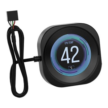 Corsair NAUTILUS RS LCD Module, Black, For NAUTILUS RS AIO CPU Coolers, 2.1" IPS LCD Screen, Tool-Free Installation