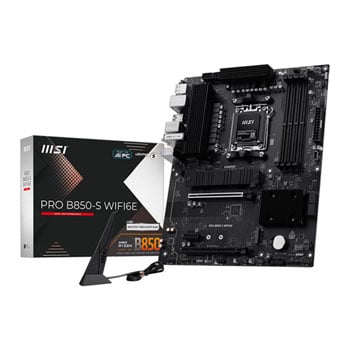 MSI PRO B850-S WIFI6E, AMD B850, AM5, DDR5, PCIe 4.0, 2x M.2, 2.5G/WiFi6E, USB 3.2, AMD EXPO, ATX