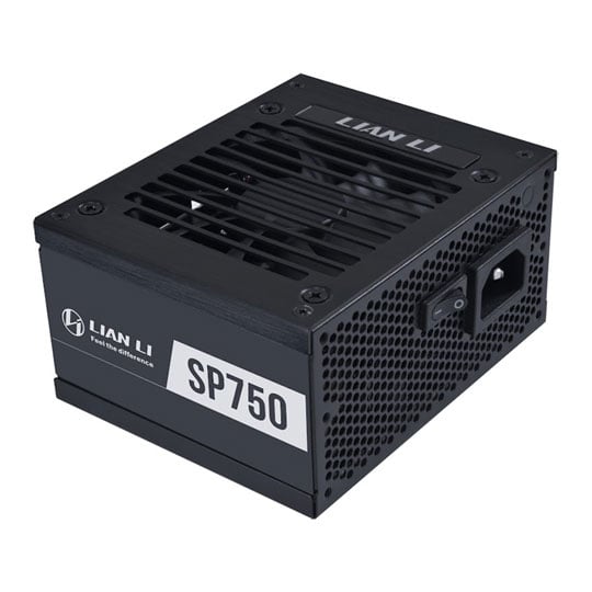 Lian Li 750W Lian Li SP750 V2 GOLD Fully Modular, 80PLUS Gold, Single Rail, 62A, 92mm Fan, SFX PSU, Black