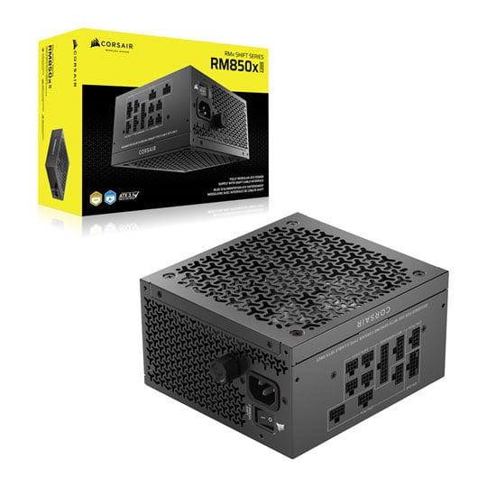 Corsair 850W CORSAIR RM850x SHIFT,2025, Fully Modular, Cybenetics Gold, PCIe 5.1 Single Rail, 70.8A, 140mm Fan, ATX 3.1 PSU
