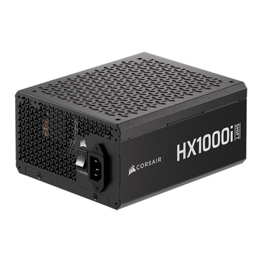 Corsair 1000W CORSAIR HX1000i SHIFT, Fully Modular, Cybenetics Platinum, Single Rail, 83.3A, 140mm Fan, 12V-2x6, ATX 3.1