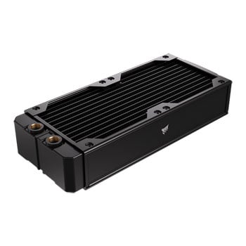 Corsair 240mm CORSAIR XR7 V2 Custom Cooling Radiator, 55mm thickness, 2 x 120mm fan mounts, Copper / Brass, G1/4"