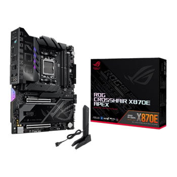 ASUS Refurbished ASUS ROG CROSSHAIR X870E APEX, AMD X870E, AM5, DDR5, PCIe 5.0, 5x M.2, 5GbE, WiFi 7, USB 4.0, AMD EXPO, ATX