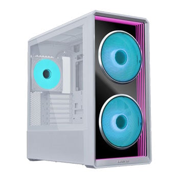 Lian Li LANCOOL 217 INF, White, Mid Tower, 3x RGB Fans, Reverse Connection, EEB / E-ATX / ATX / mATX / mITX