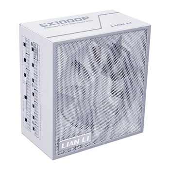 Lian Li 1000W Lian Li SX Platinum, White, Fully Modular, 80 PLUS Platinum, Single Rail, 83.3A, 120mm FDB Fan, ATX 3.1