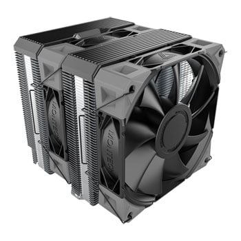 Montech NX600 CPU Cooler, Black, Dual Tower, 6 Heatpipes, 2x 120mm PWM Fans, 2000RPM, 85.09CFM, Copper, Intel / AMD