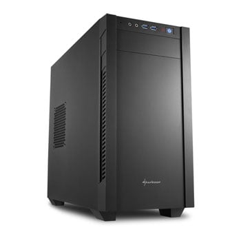 Sharkoon S1000 Chassis, Black, MicroATX Tower, 2 x 120mm Fans, USB 3.0 / 3,5mm, ATX / mATX / mITX