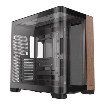 Antec C8 Curve Wood, Black, Full Tower Chassis w/ Tempered Glass, USB Type C, EATX / ATX / mATX / mITX
