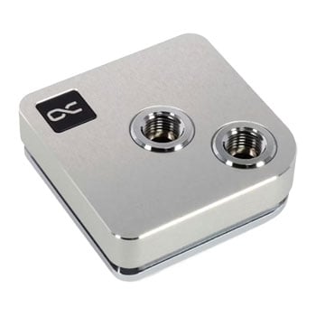 Alphacool Core 1 CPU Water Block, Silver, Nickel-Plated Brass, 2x G1/4", Intel/AMD