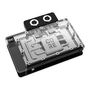 Alphacool Core GeForce RTX 5080 GPU Water Block, Acrylic Cover, 4x G1/4", 7 RGB LEDs, Aluminium Backplate