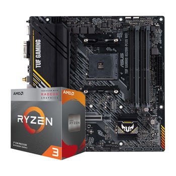 ASUS TUF GAMING A520M-PLUS WiFi Motherboard & AMD Ryzen 3 3200G CPU Bundle, AM4, MicroATX, DDR4