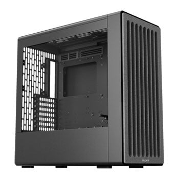HAVN BF 360 Mid Tower PC Case w/ Tempered Glass Window, Black, 7 Fan Mounts, E-ATX / ATX / MicroATX / Mini-ITX