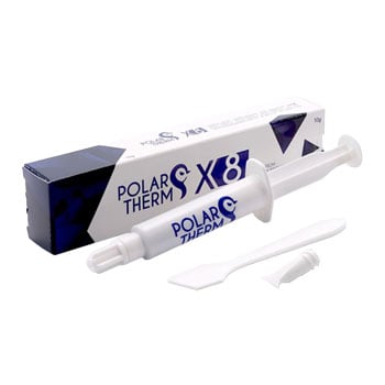 Thermal Grizzly Polartherm X-8 10g Thermal Paste, Great Thermal Conductivity, Silicone Oil-Based, Grey