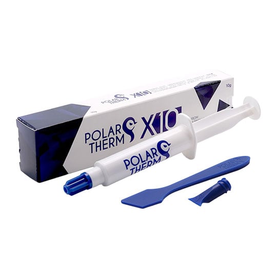 Thermal Grizzly Polartherm X-10 10g Thermal Paste, Excellent Thermal Conductivity, Silicone Oil-Based, Grey
