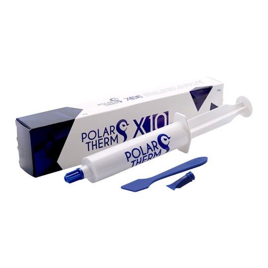 Thermal Grizzly Polartherm X-10 40g Thermal Paste, Excellent Thermal Conductivity, Silicone Oil-Based, Grey