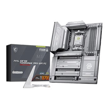 MSI MAG X870E TOMAHAWK MAX WiFi PZ, AMD X870E, AM5, DDR5, PCIe 5.0, 4x M.2, 5GbE, Wi-Fi 7, USB 4.0, AMD EXPO, ATX
