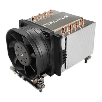 Dynatron A47 Active 2U Server CPU Cooler, Black, 60mm PWM Fan, Aluminium Fins, AMD