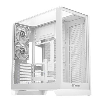 ThermalTake View 390 TG, Snow White, Dual Chamber Mid Tower, 2x CT120 Fans, Back-Connect, USB 3.2, mITX / mATX / ATX