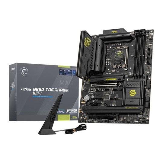 MSI Refurbished MSI MAG B860 TOMAHAWK WIFI, Intel B860, LGA1851, DDR5, PCIe 5.0, 3x M.2, 5GbE/WiFi7, TB4, ATX