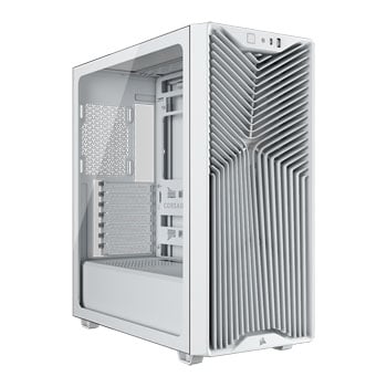 Corsair 3200D RS Chassis, White, Mid Tower, 3 x RS120 Fans, USB-C / 3.5mm, ATX / mATX / mITX
