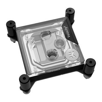 EK EK-Quantum Velocity³ CPU Water Block, D-RGB, Intel 1700/1851, AMD AM5, Nickel-Plated Copper Cold Plate/Plexi Top, G1/4