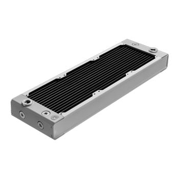 EK 360mm EK-Quantum Surface P360M X-Flow Custom Cooling Radiator, White, 44mm Thickness, 3x 120mm Fan Mounts, Copper, G1/4"
