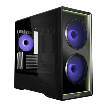 Lian Li Vector 150 INF Chassis, Black, Mid Tower, 3 x RGB Fans, USB 3.2 / 3.5mm, Back-Connect, mATX / mITX